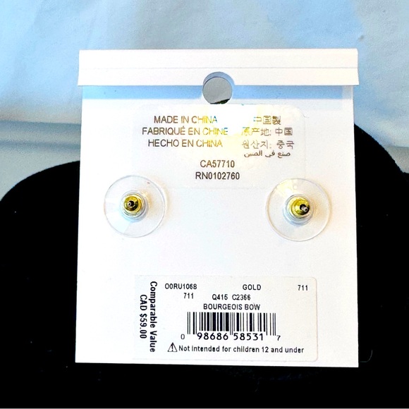 Kate Spade Present Gift Bow Earrings - Picture 4 of 6